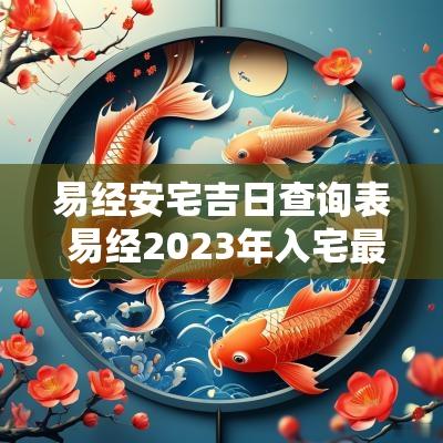 易经安宅吉日查询表 易经2025年入宅最旺日