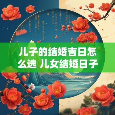儿子的结婚吉日怎么选 儿女结婚日子怎么选