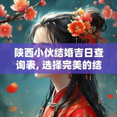 陕西小伙结婚吉日查询表, 选择完美的结婚日期