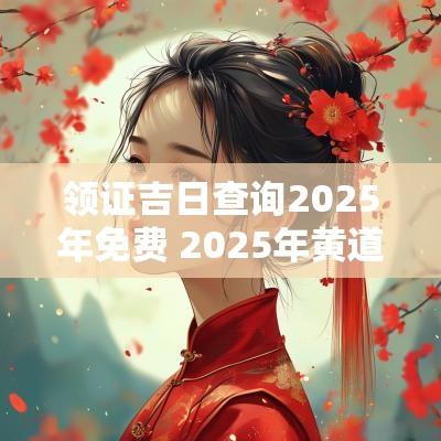 领证吉日查询2025年免费 2025年黄道吉日查询领证