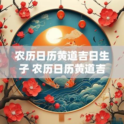 农历日历黄道吉日生子 农历日历黄道吉日2025