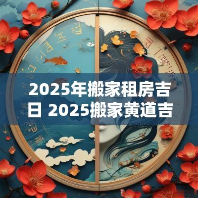 2025年搬家租房吉日 2025搬家黄道吉日
