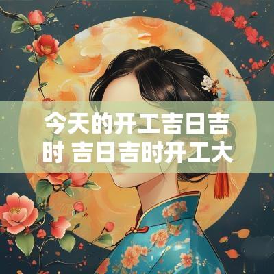 今天的开工吉日吉时 吉日吉时开工大吉