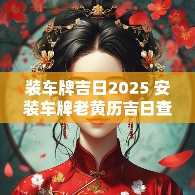 装车牌吉日2025 安装车牌老黄历吉日查询