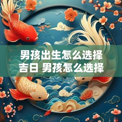 男孩出生怎么选择吉日 男孩怎么选择出生日期