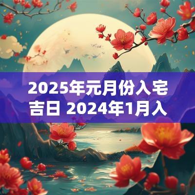 2025年元月份入宅吉日 2025年1月入宅最旺吉日