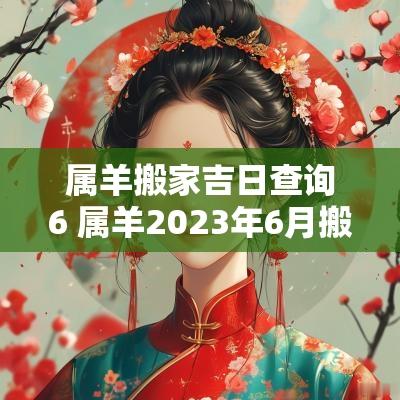 属羊搬家吉日查询6 属羊2025年6月搬家黄道吉日查询