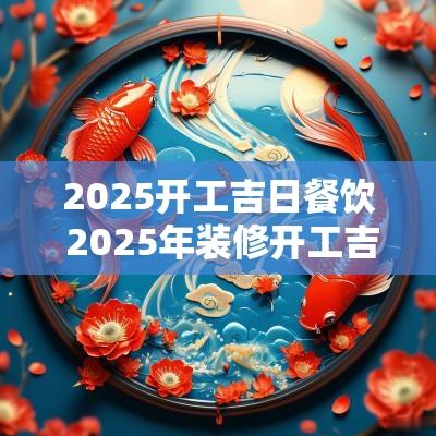 2025开工吉日餐饮 2025年装修开工吉日吉时查询