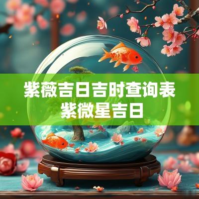 紫薇吉日吉时查询表 紫微星吉日