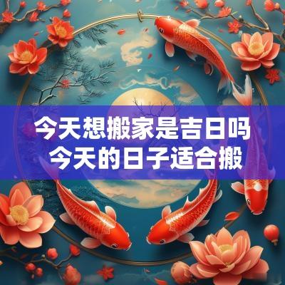 今天想搬家是吉日吗 今天的日子适合搬家吗黄道吉日