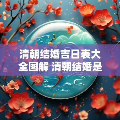清朝结婚吉日表大全图解 清朝结婚是晚上还是白天