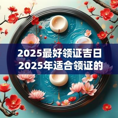 2025最好领证吉日 2025年适合领证的日子