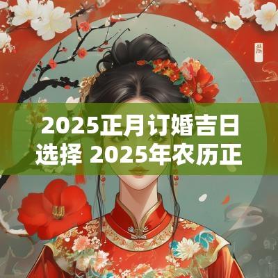 2025正月订婚吉日选择 2025年农历正月订婚的黄道吉日