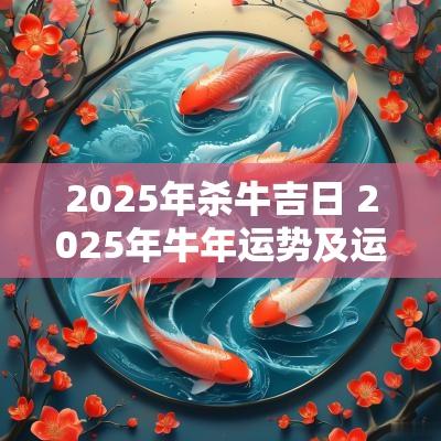 2025年杀牛吉日 2025年蛇年运势及运程