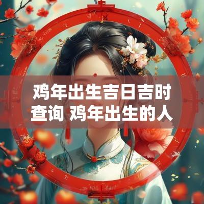 鸡年出生吉日吉时查询 鸡年出生的人2025年运势及运程