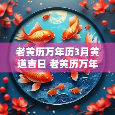 老黄历万年历3月黄道吉日 老黄历万年历黄道吉日查询