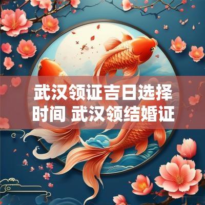 武汉领证吉日选择时间 武汉领结婚证时间