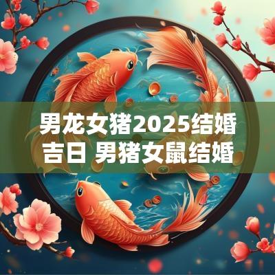 男龙女猪2025结婚吉日 男猪女鼠结婚好不好