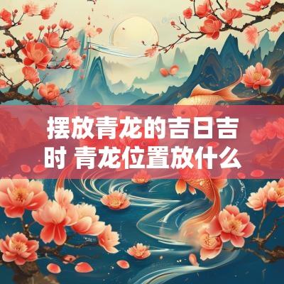 摆放青龙的吉日吉时 青龙位置放什么旺财