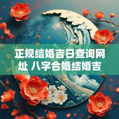 正规结婚吉日查询网址 八字合婚结婚吉日查询