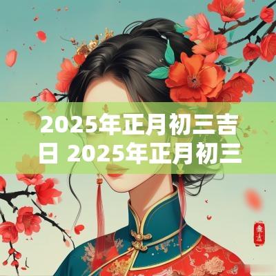 2025年正月初三吉日 2025年正月初三可以结婚吗