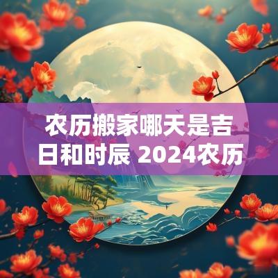 农历搬家哪天是吉日和时辰 2025农历搬家最佳时间表