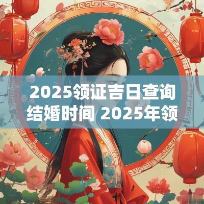 2025领证吉日查询结婚时间 2025年领证吉日
