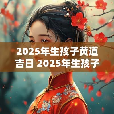 2025年生孩子黄道吉日 2025年生孩子黄道吉日有哪些