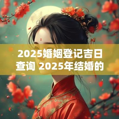 2025婚姻登记吉日查询 2025年结婚的黄道吉日查询