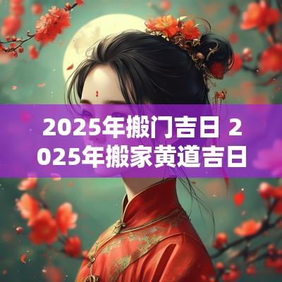 2025年搬门吉日 2025年搬家黄道吉日一览表