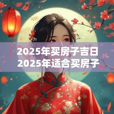 2025年买房子吉日 2025年适合买房子吗