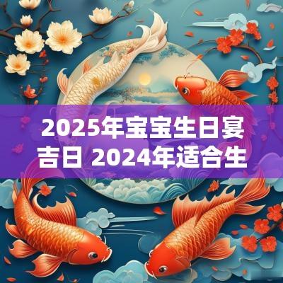 2025年宝宝生日宴吉日 2025年适合生日宴的日子