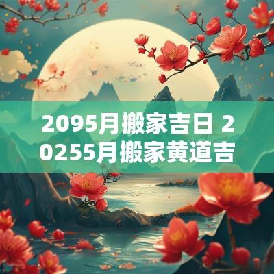 2095月搬家吉日 20255月搬家黄道吉日