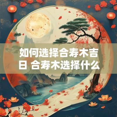 如何选择合寿木吉日 合寿木选择什么日子好