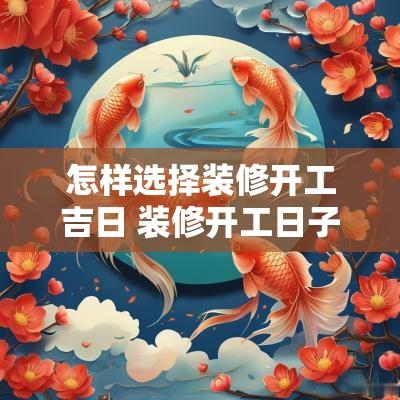 怎样选择装修开工吉日 装修开工日子怎么选黄道吉日