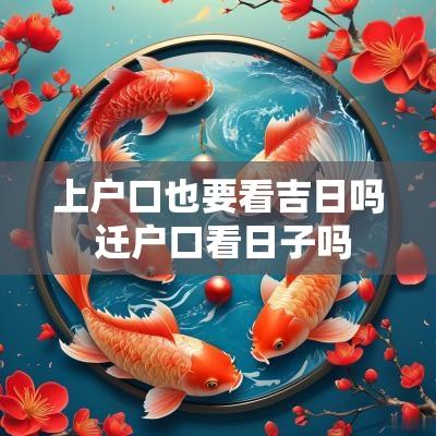上户口也要看吉日吗 迁户口看日子吗