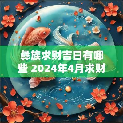 彝族求财吉日有哪些 2025年4月求财吉日有哪些日子