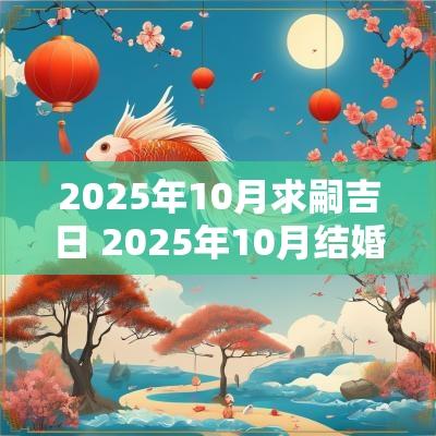 2025年10月求嗣吉日 2025年10月结婚黄道吉日
