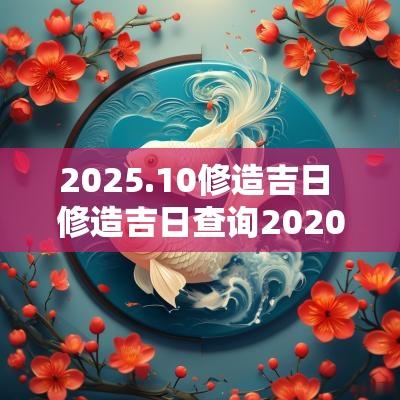 2025.10修造吉日 修造吉日查询2025年黄道吉日