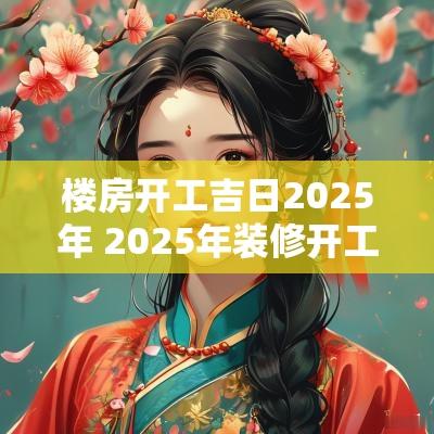 楼房开工吉日2025年 2025年装修开工吉日