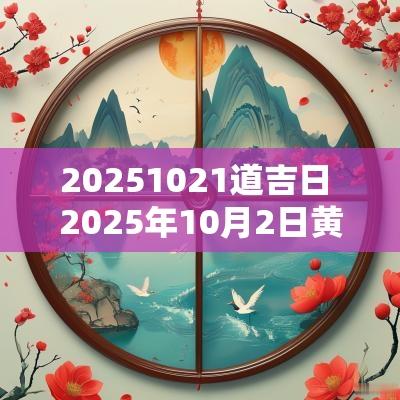 20251021道吉日 2025年10月2日黄道吉日查询