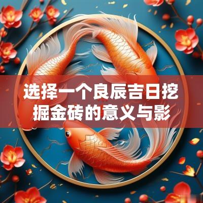 选择一个良辰吉日挖掘金砖的意义与影响