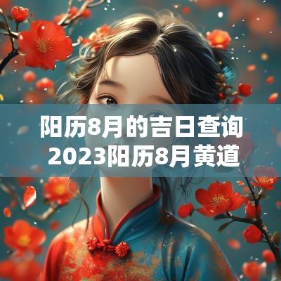 阳历8月的吉日查询 2025阳历8月黄道吉日查询