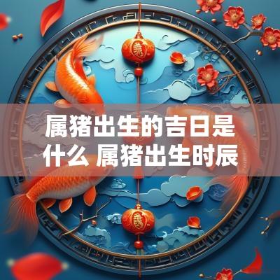 属猪出生的吉日是什么 属猪出生时辰命运最好