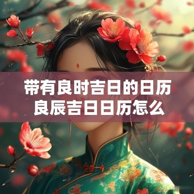 带有良时吉日的日历 良辰吉日日历怎么算