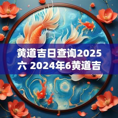 黄道吉日查询2025六 2025年6黄道吉日查询表