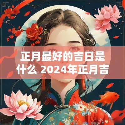 正月最好的吉日是什么 2025年正月吉日有哪几天