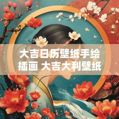 大吉日历壁纸手绘插画 大吉大利壁纸2025