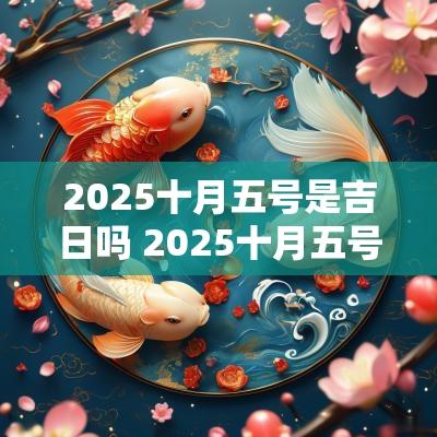 2025十月五号是吉日吗 2025十月五号是吉日吗女孩