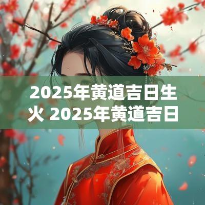 2025年黄道吉日生火 2025年黄道吉日一览表老黄历